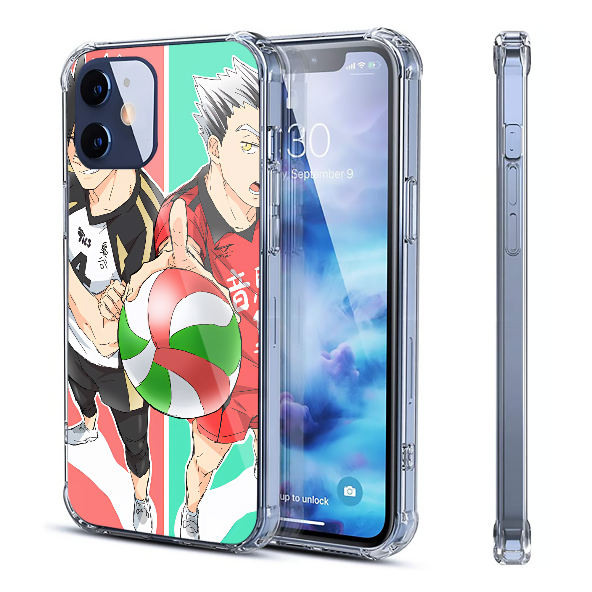 （画像用） ハイキュー!! Haikyu!! 【iPhone 12シリーズ対応】透明スマホケース（クリアソフトケース）